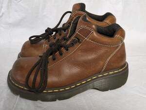Dr. Martens 8542 Brown Leather Chunky Platform Ankle Boots Womens 8 UK 6